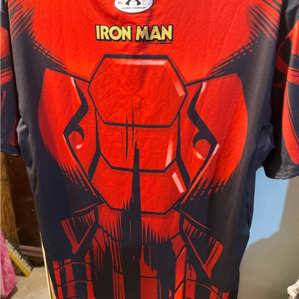 Under Armour Iron Man Red and Black Tee